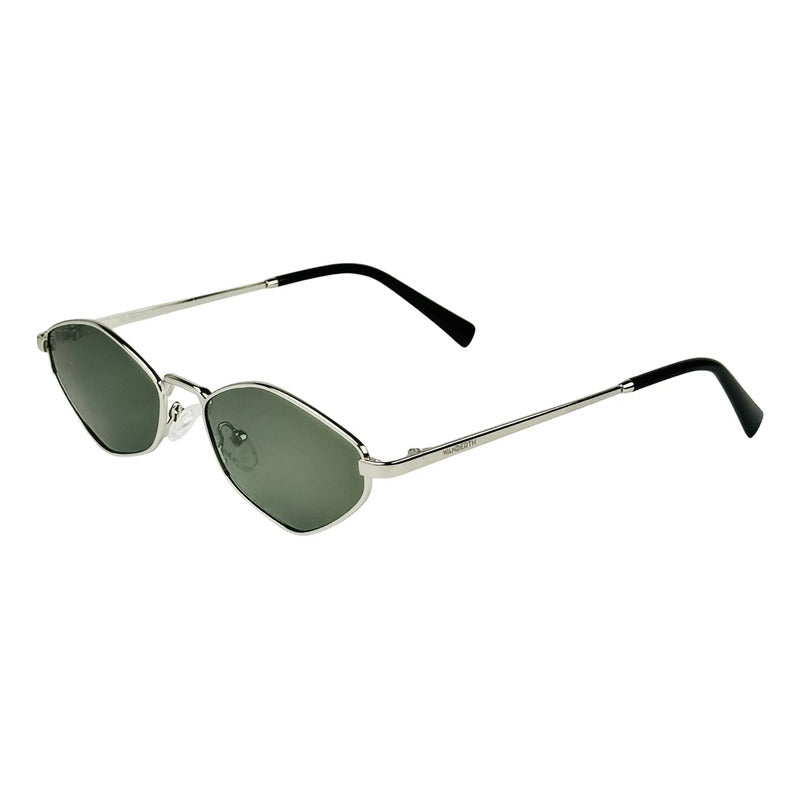 Wanderth Gafas Sol Sunrise Fashion Plateado Verde Plateado/negro