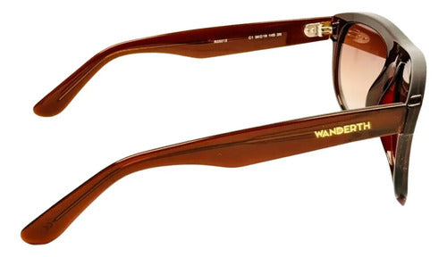 Wanderth Lentes De Sol Cypher Color Marrón Lente Marrón Varilla Marrón Armazón Marrón Diseño Fashion