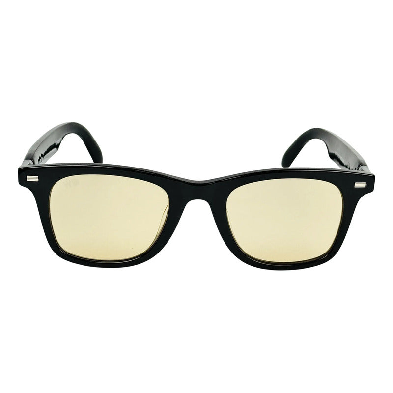 Wanderth Gafas Bluetooth Audiox Solido Negro Ámbar
