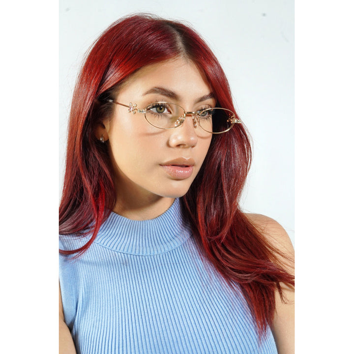 Montura De Gafas Wanderth Novea Para Mujer En Color Oro Rosa