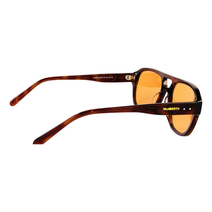 Wanderth Lentes De Sol Kaori Solido Marrón Naranja Claro