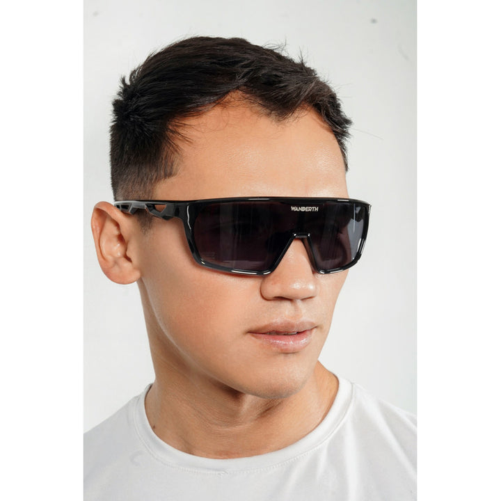 Lentes Deportivos Wanderth Lifestyle Para Ciclismo Con Lente Negro Y Protección Uv