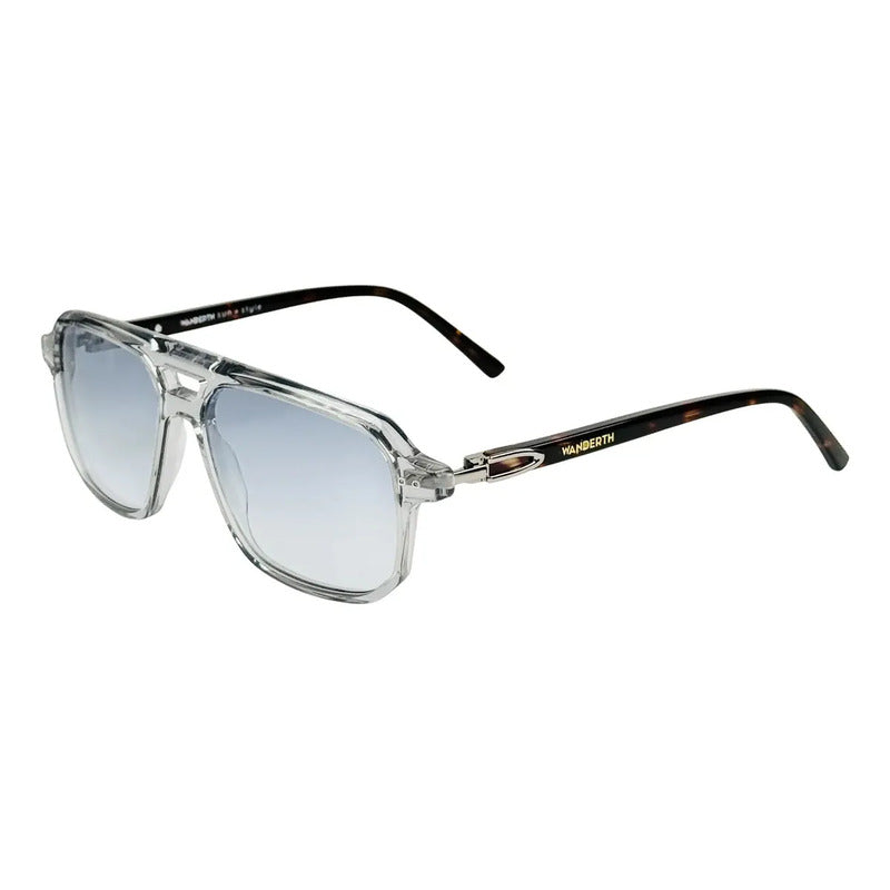 Wanderth Gafas Sol Sunfire Casual Transparente Azul Animal Print