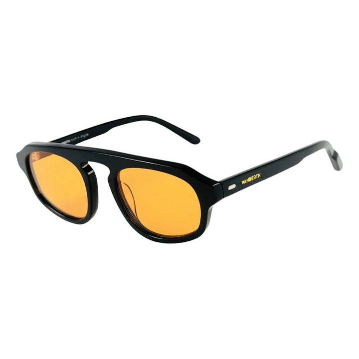 Wanderth Lentes De Sol  Marea Solido Negro Naranja Claro