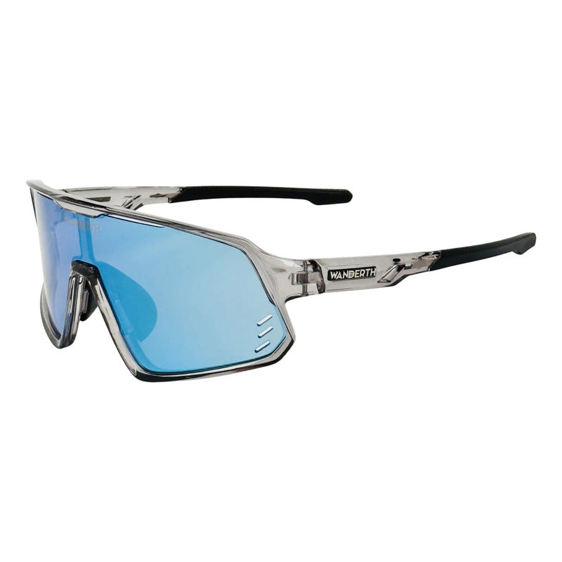 Wanderth  Lentes Kidspin Mirror Azul Gris Cristal