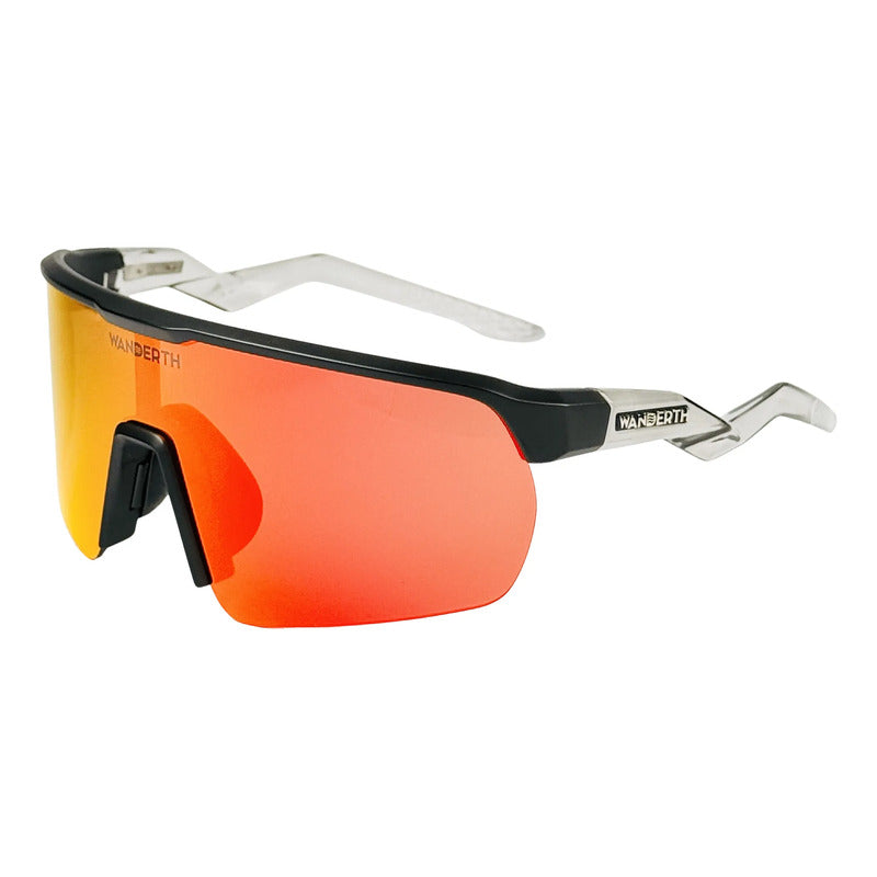 Wanderth Lentes Strong S Fusion Mirror Rojo Negro