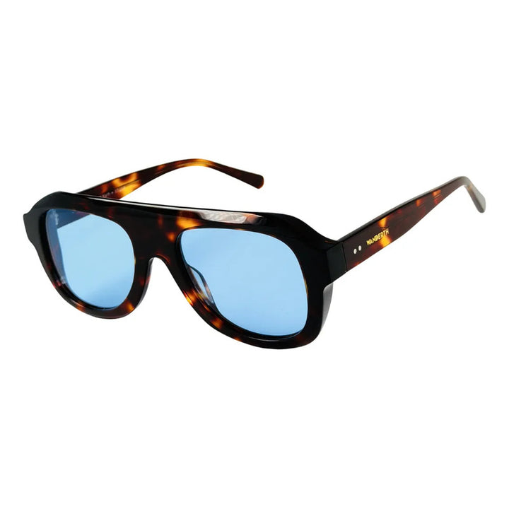 Wanderth Lentes De Sol  Cassis Degrade Verde Oscuro Violeta Animal Print