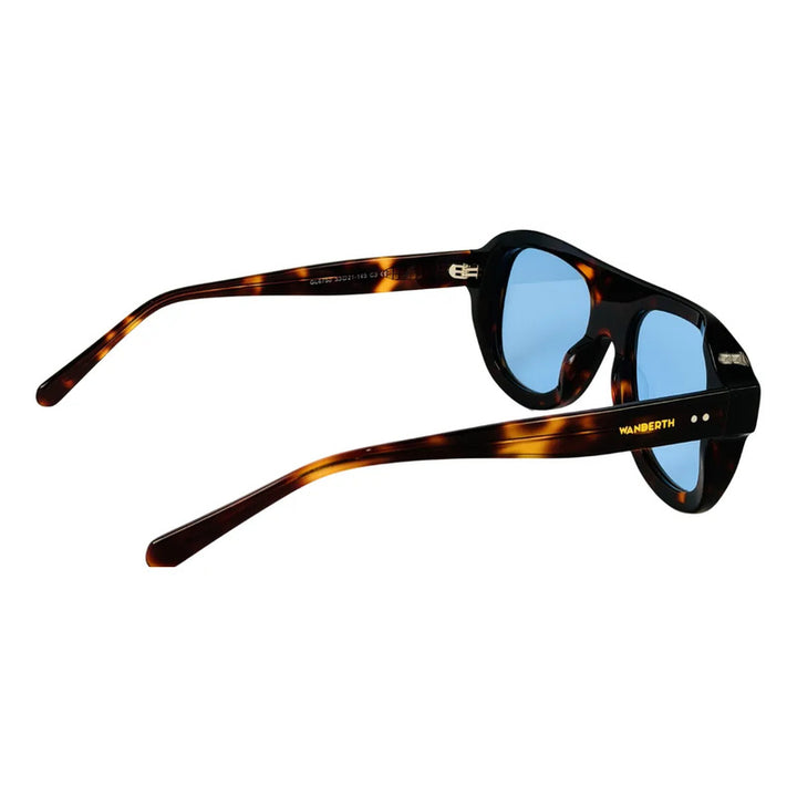 Wanderth Lentes De Sol  Cassis Degrade Verde Oscuro Violeta Animal Print