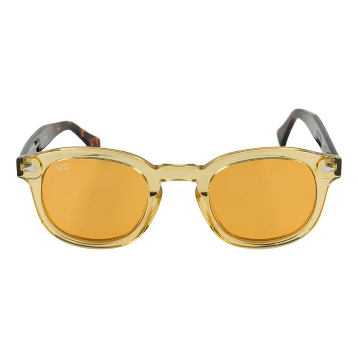 Wanderth Lentes De Sol Tahira Solido Marrón Claro Naranja Claro Animal Print