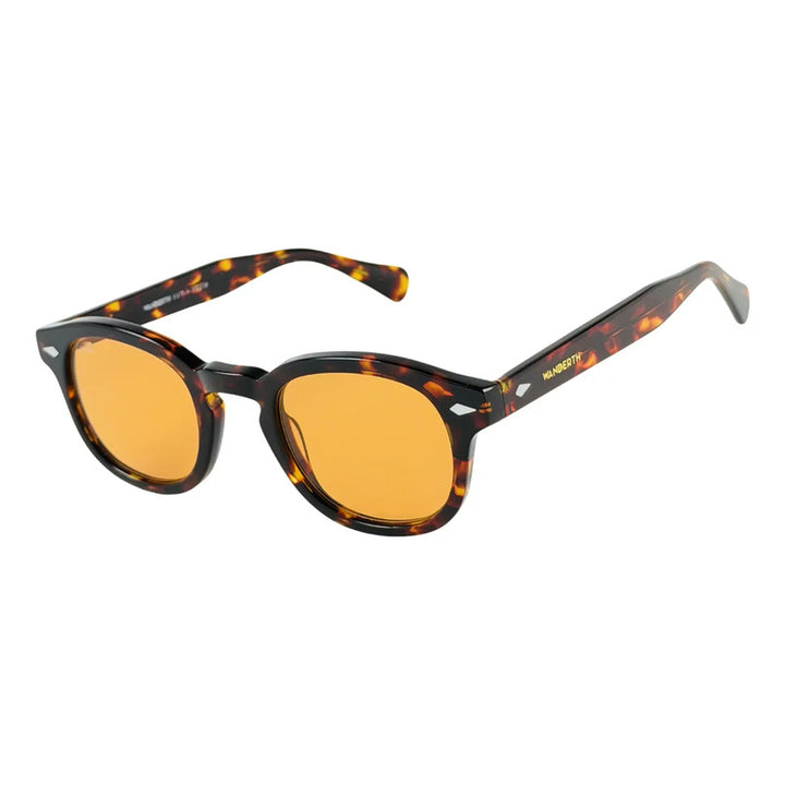 Wanderth Lentes De Sol Tahira Solido Animal Print Naranja Claro Negro