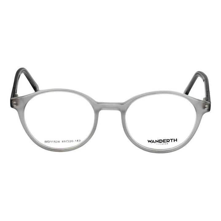Montura De Gafas Para Hombre Wanderth Monarch Redonda Gris De Tr90