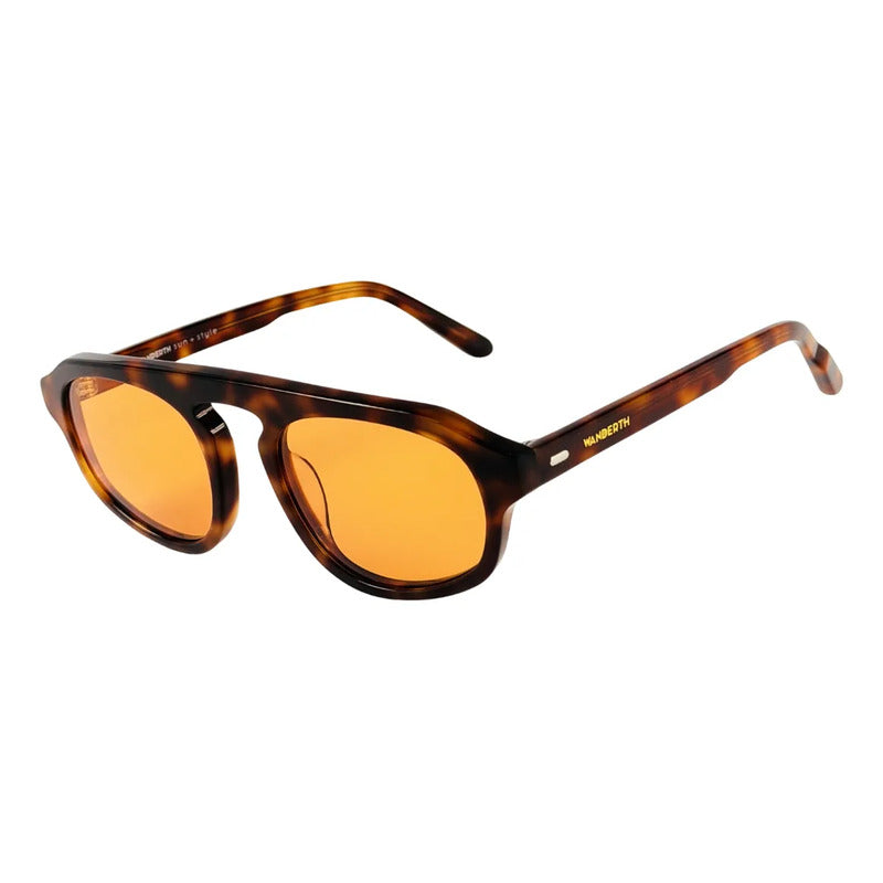 Wanderth Lentes De Sol  Marea Solido Animal Print Naranja Claro