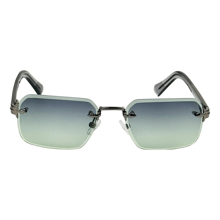 Wanderth Gafas Sol Sunedge Tres Piezas Gris Verde Gunmetal Gris Cristal