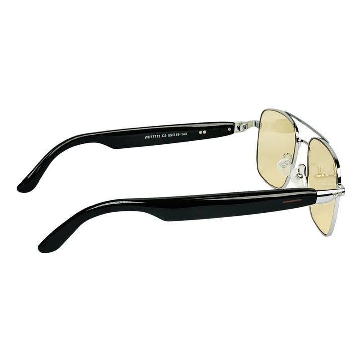 Wanderth Gafas Bluetooth Sonix Solido Plateado Ámbar Negro