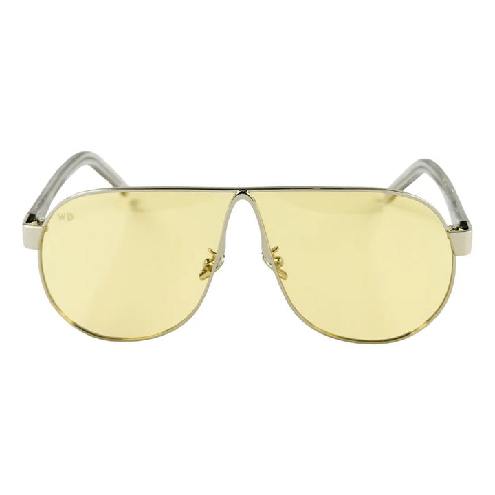 Wanderth Lentes De Sol Maui Solido Dorado Amarillo Gris