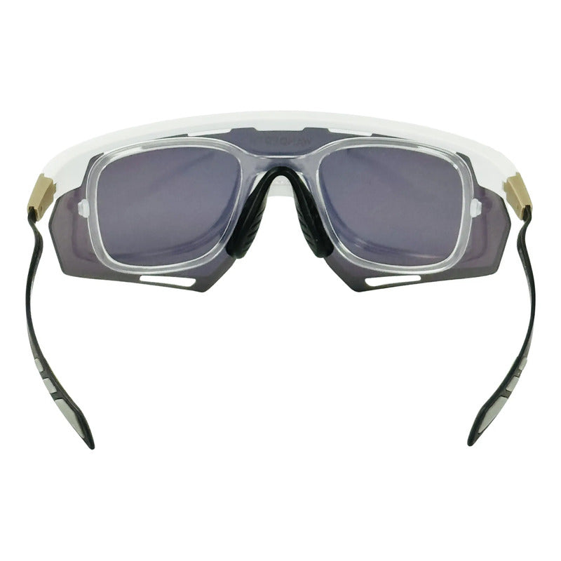 Wanderth Lentes Maximus Blaze New Mirror Dorado Blanco