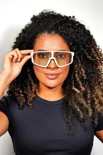 Wanderth Lentes Blaze Run Fusion Mirror Lila Blanco