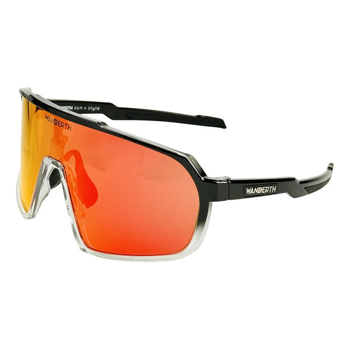 Wanderth Lentes Strength Fusion Mirror Rojo Negro/degrade Transparente
