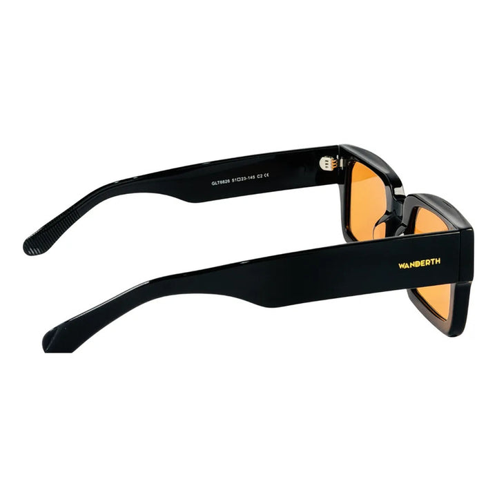 Wanderth Lentes De Sol Nolia Solido Negro Naranja Claro