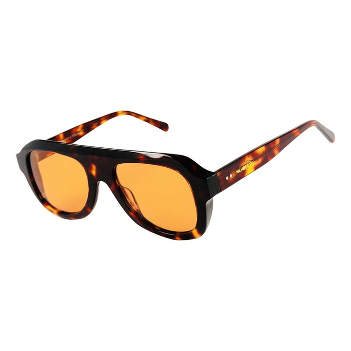 Wanderth Lentes De Sol  Cassis Degrade Animal Print Violeta Negro