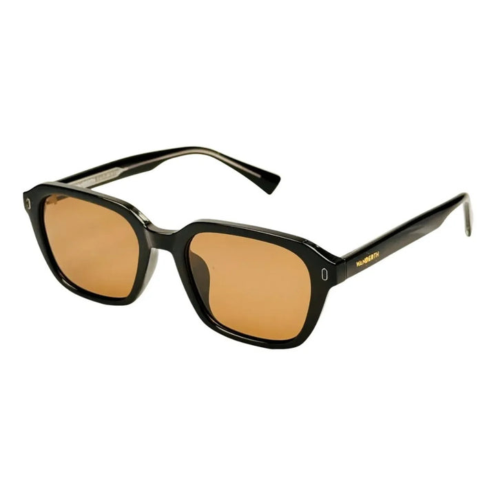 Wanderth Lentes De Sol Draven Color Negro Lente Marrón Varilla Negro Armazón Negro Diseño Fashion