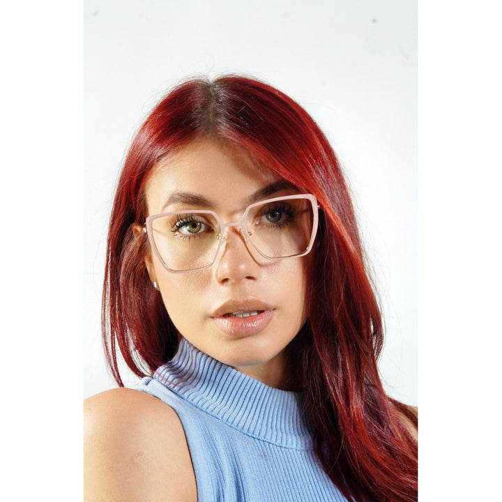 Montura Gafas Eclipse Agatada Para Mujer Wanderth En Rosado Y Dorado Rosado/dorado