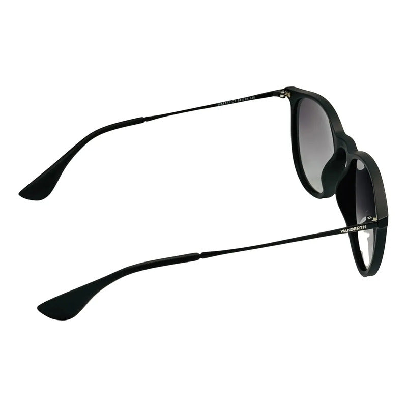 Wanderth Lentes De Sol Montecarlo Color Negro Lente Negro Varilla Negro Armazón Negro Diseño Fashion