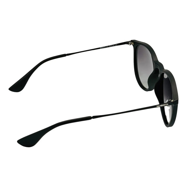 Wanderth Lentes De Sol Montecarlo Color Negro Lente Negro Varilla Negro Armazón Negro Diseño Fashion
