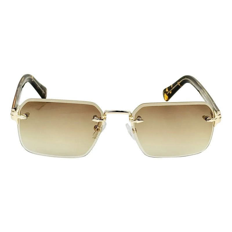 Wanderth Gafas Sol Sunedge Tres Piezas Dorado Marrón Dorado/animal Print