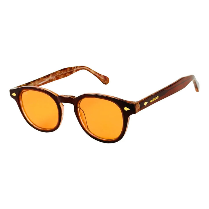 Wanderth Lentes De Sol Zafira Solido Marrón Naranja Claro