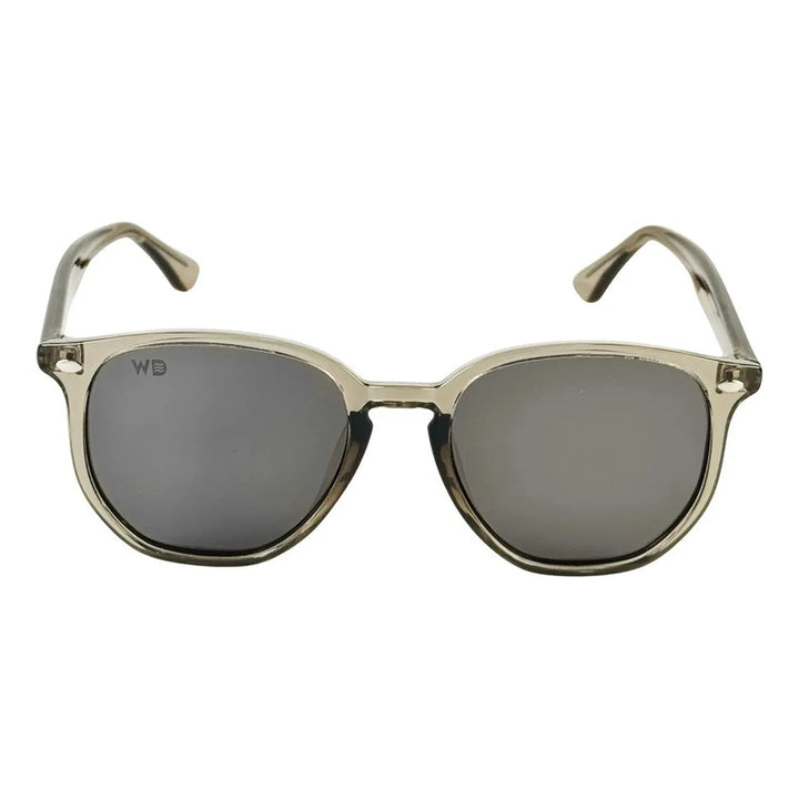 Wanderth Lentes De Sol Novair Color Gris Lente Negro Varilla Gris Armazón Gris Diseño Fashion