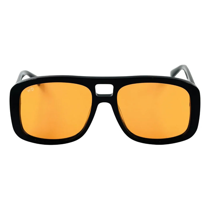 Wanderth Lentes De Sol Savia Solido Negro Naranja Claro