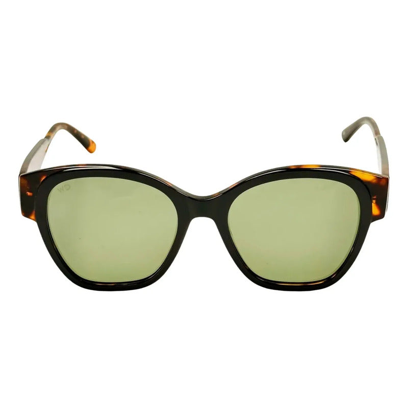 Wanderth Lentes De Sol Zeld Color Negro/animal Print Lente Verde Varilla Animal Print Armazón Negro/animal Print Diseño Fashion