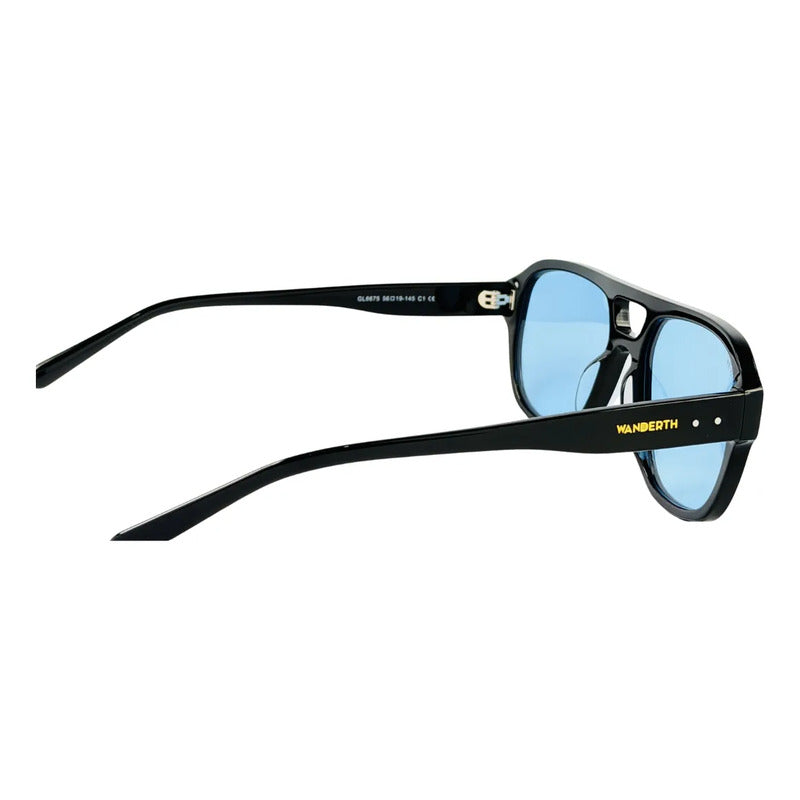 Wanderth Lentes De Sol Kaori Solido Negro Azul