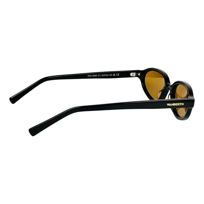 Wanderth Gafas Sol Daybreak Fashion Negro Ámbar