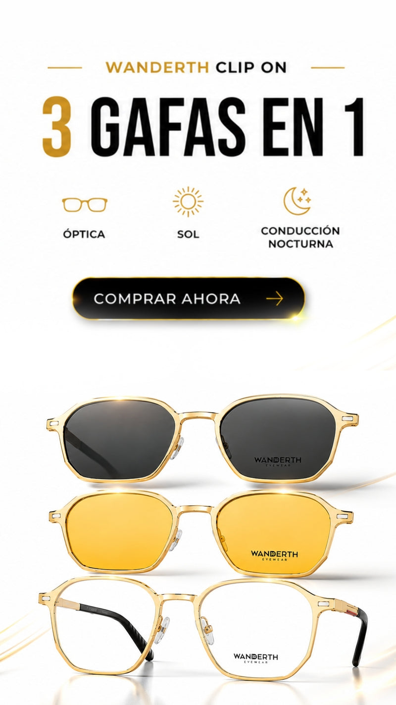 Wanderth Clip-On · 3 Gafas en 1
