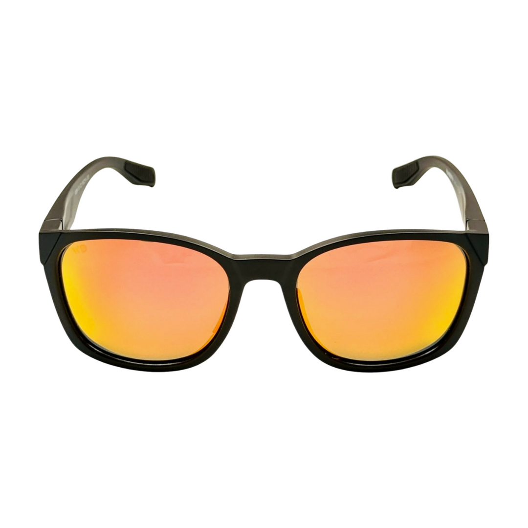 Wanderth Lentes De Sol Strive Color Negro Lente Rojo Varilla Negro Armazón Negro Diseño Fashion