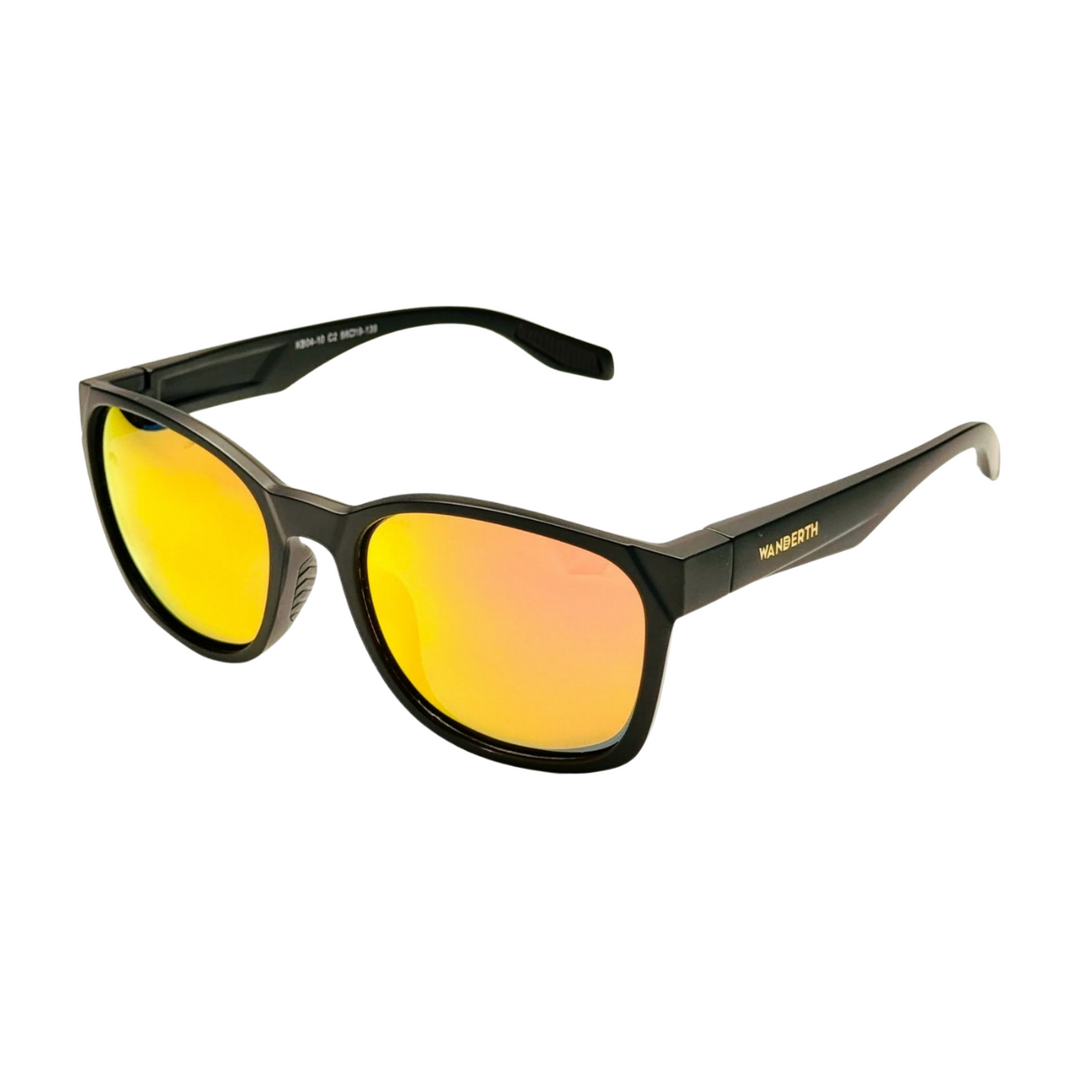 Wanderth Lentes De Sol Strive Color Negro Lente Rojo Varilla Negro Armazón Negro Diseño Fashion