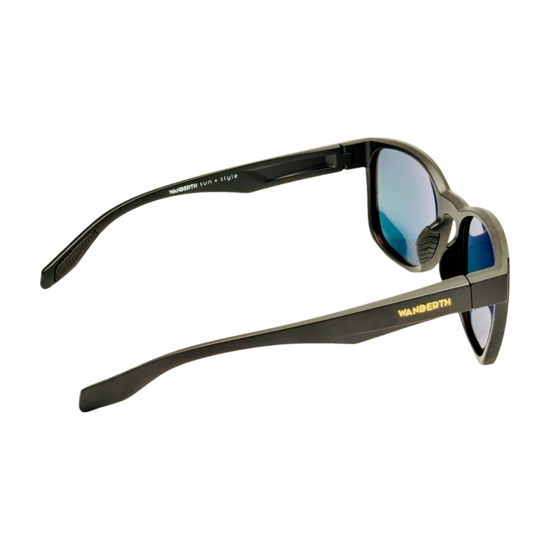 Wanderth Lentes De Sol Strive Color Negro Lente Rojo Varilla Negro Armazón Negro Diseño Fashion