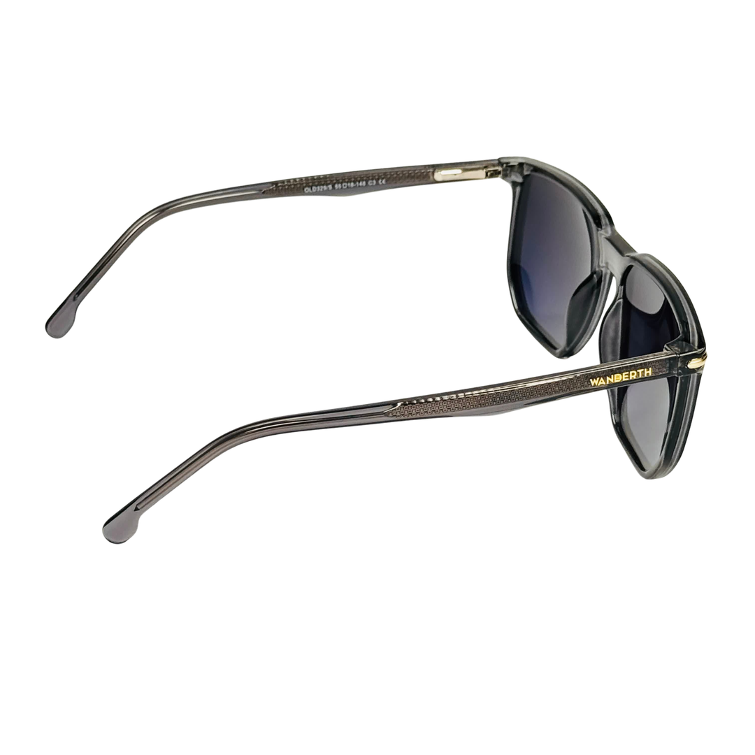 Wanderth Lentes De Sol Nebula Color Gris Transparente Lente Dorado Varilla Gris Transparente Armazón Gris Transparente Diseño Fashion