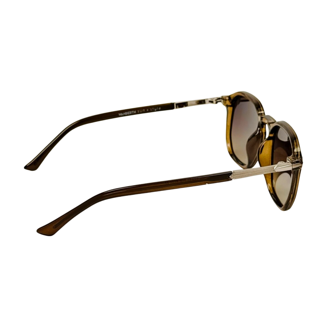 Wanderth Lentes De Sol Arcadia Color Verde Lente Marrón Varilla Verde/plateado Armazón Verde Diseño Fashion