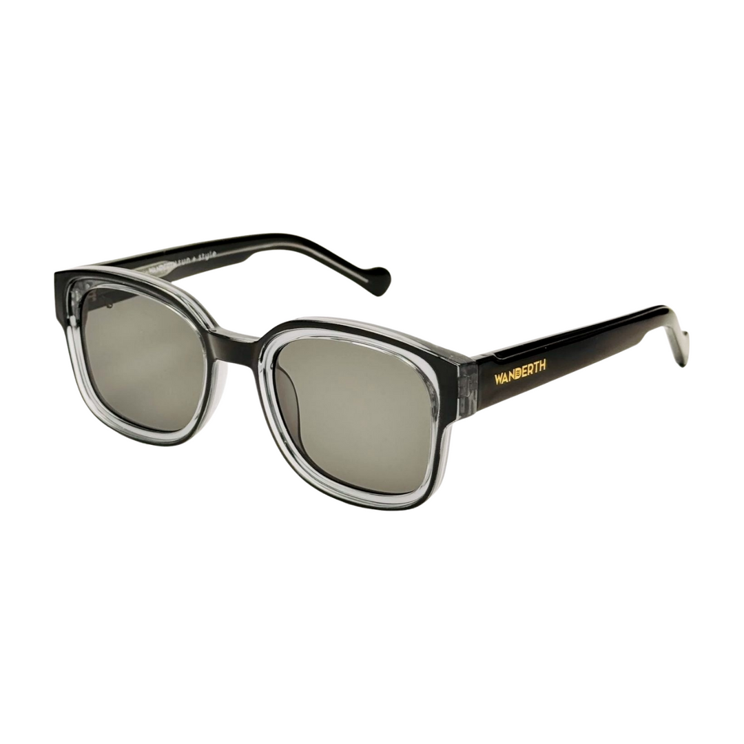 Wanderth Lentes De Sol Valentis Color Negro/gris Lente Negro Varilla Negro Armazón Negro/gris Diseño Fashion