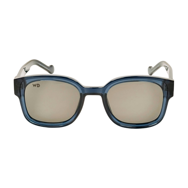 Wanderth Lentes De Sol Valentis Color Azul Lente Negro Varilla Azul Armazón Azul Diseño Fashion