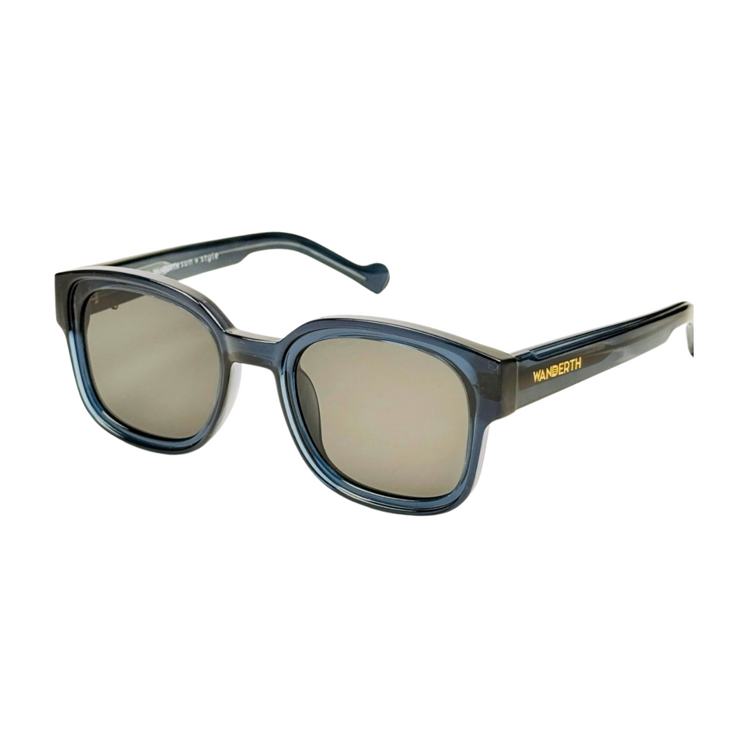 Wanderth Lentes De Sol Valentis Color Azul Lente Negro Varilla Azul Armazón Azul Diseño Fashion