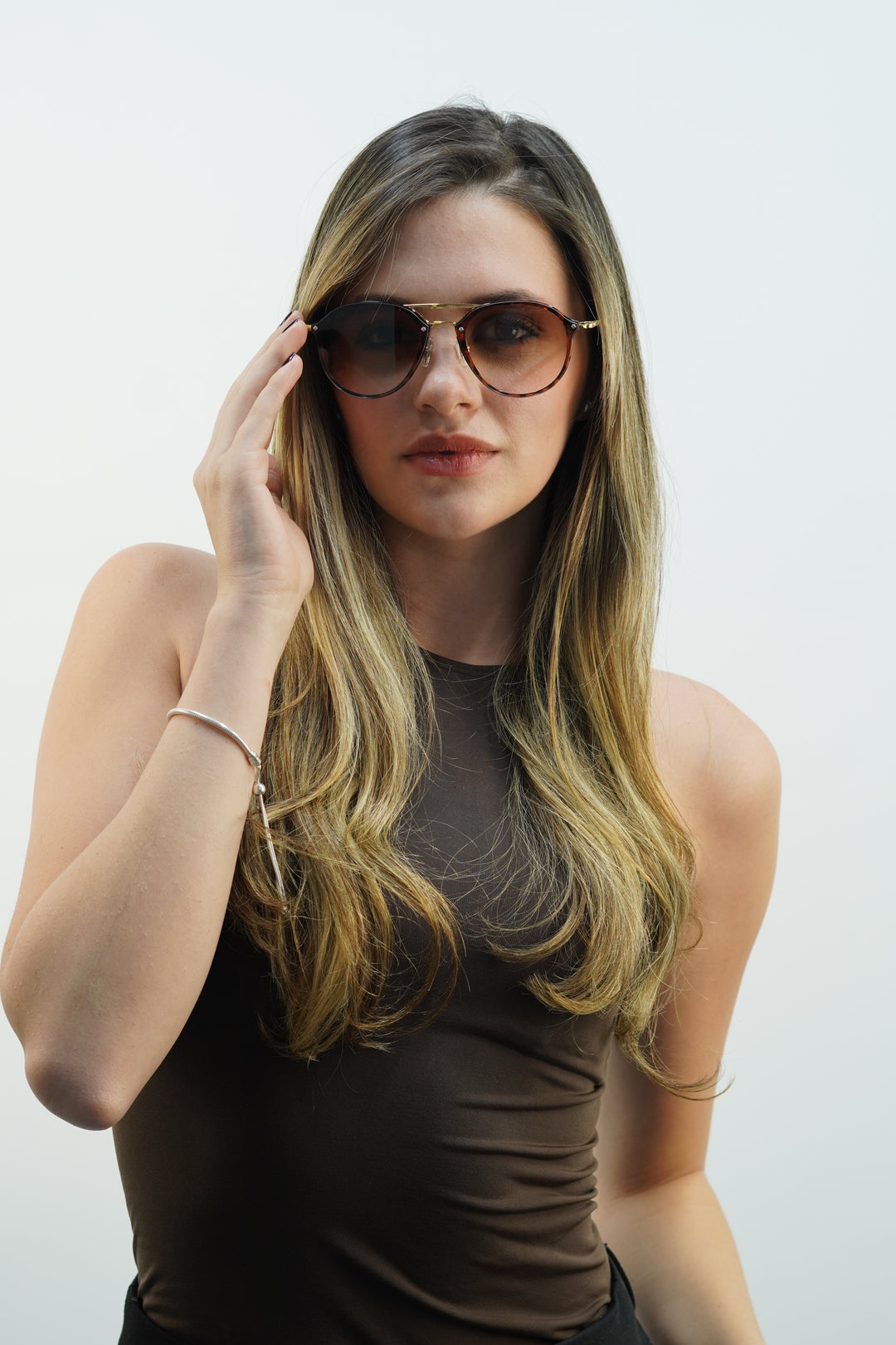 Wanderth Gafas Sol Luminox Fashion Animal Print Marrón Claro